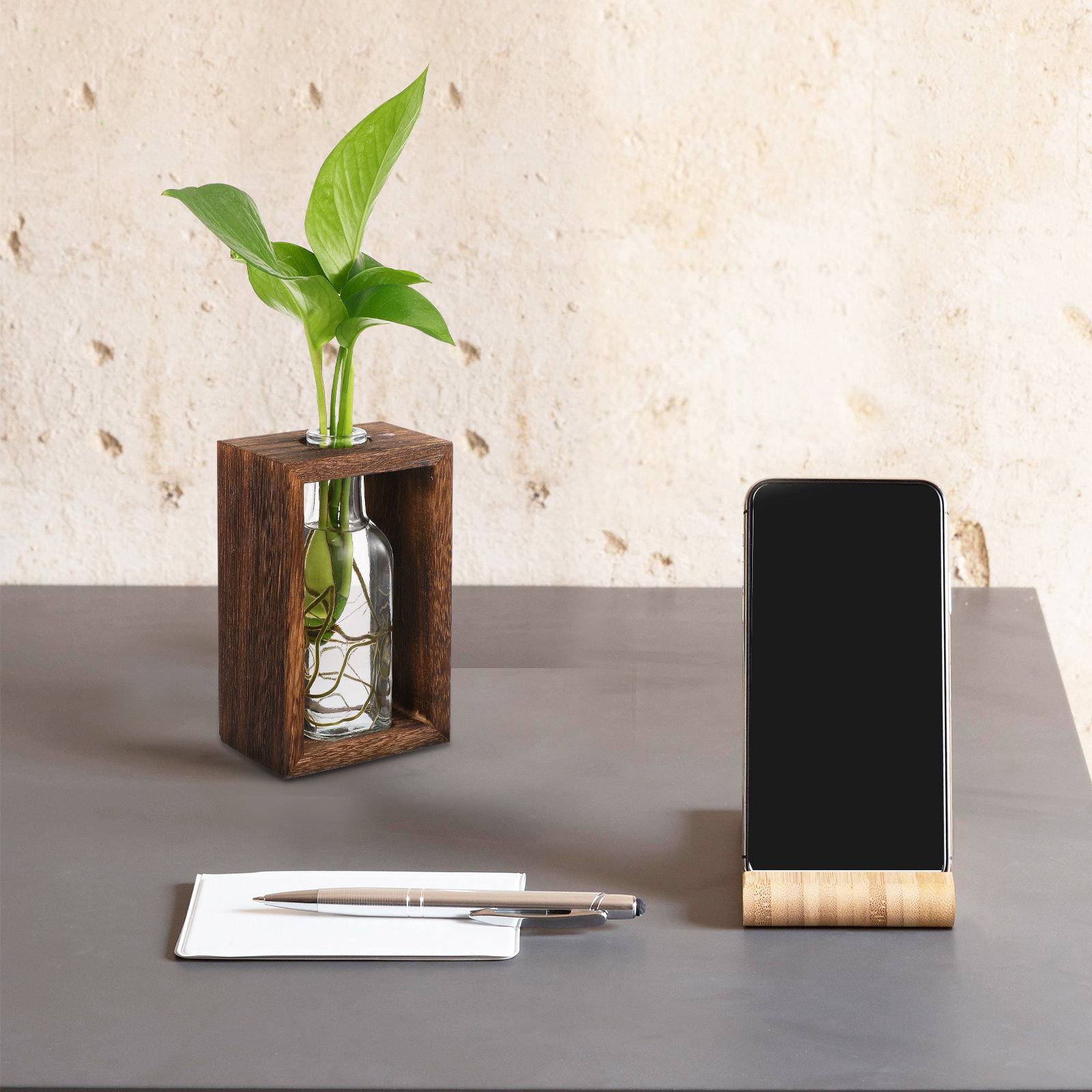 1Set Houten Hydroponisch Plant - Propagation Station Vase recensie en prijs